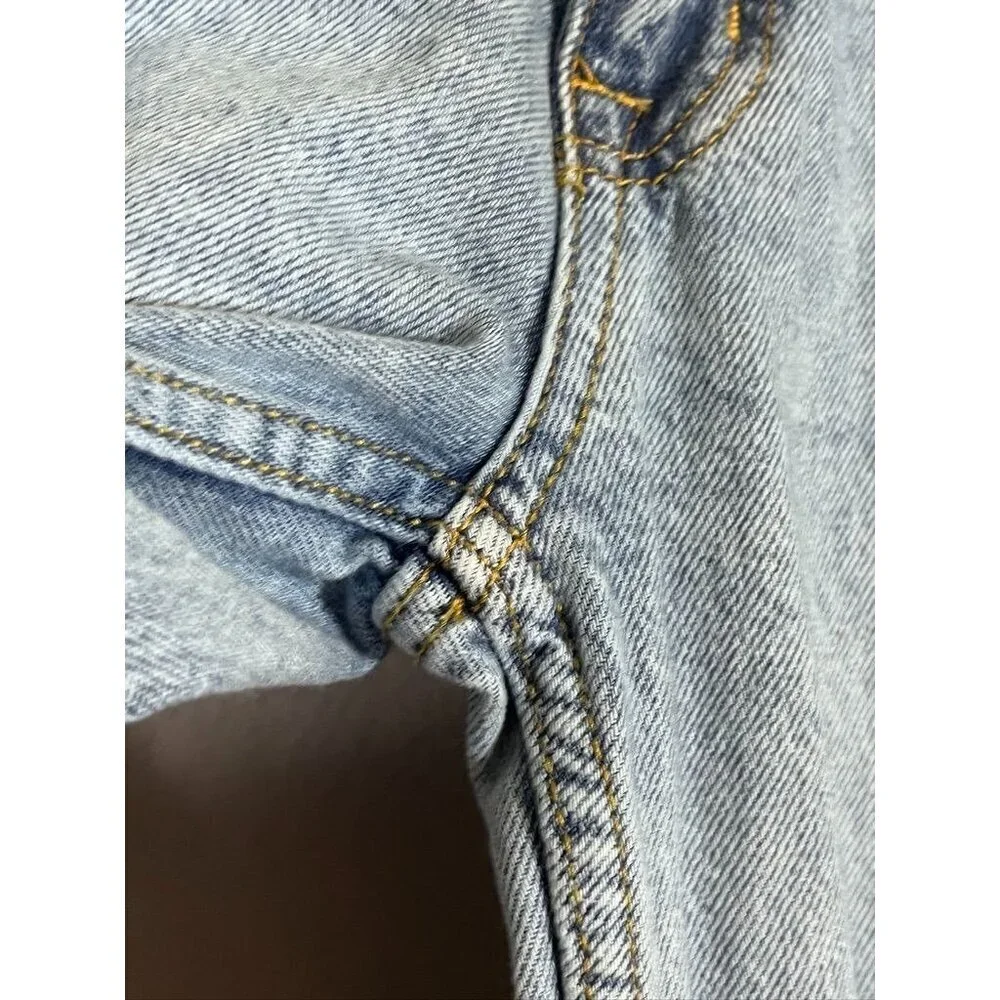Aeropostale Low Rise Cargo Jean XS Light Wash Y2K Baggy Grunge Skater Festival